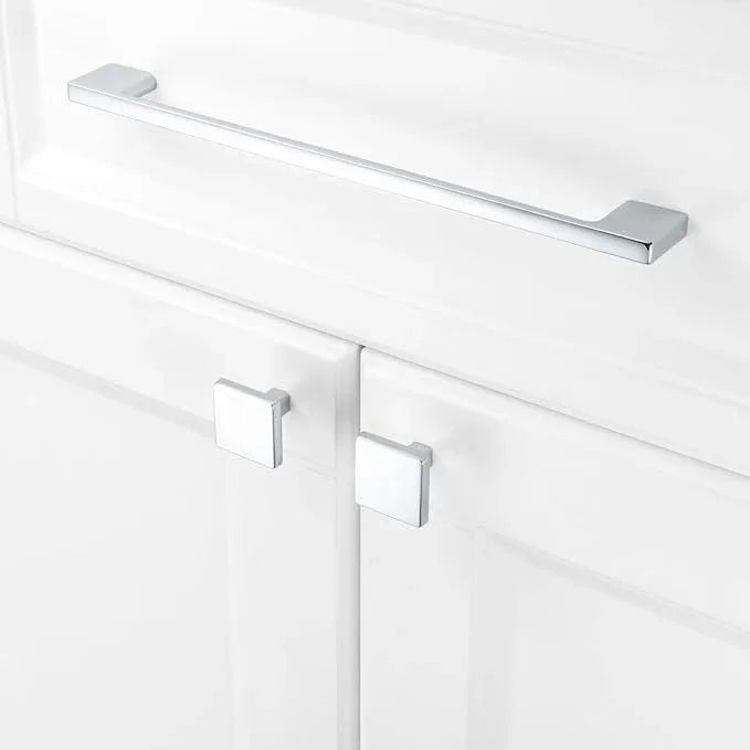 KOOFIZO 1 Pack 8-4/5 Inch Polished Chrome Kitchen Cabinet Pulls Chrome Cabinet Handles Chrome Cabinet Hardware for Kitchen Cabinets Drawer P01 Dresser Cupboard Bedroom Bathroom - ModernBath