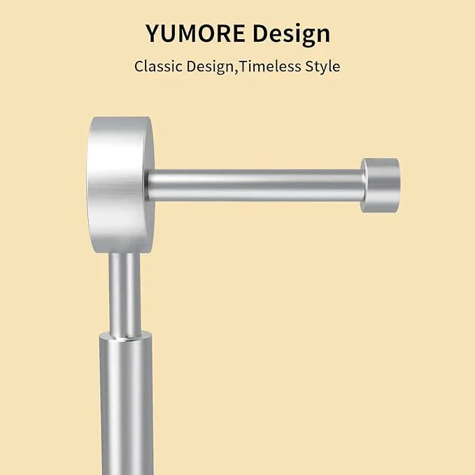 YUMORE Toilet Paper Holder Stand, Modern Style Freestanding Bathroom Tissue Roll Stand with Sturdy Base for Bathroom & Living Room (Brushed Nickel, 1 Roll) - ModernBath