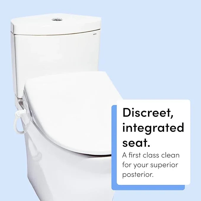 TUSHY Ace 2.0 Round Electric Bidet & Heated Seat. A Luxury Clean. Seat Sensor & Soft Close Lid. Self Cleaning Nozzle, Remote Control Water Temp, Pressure Control, and Air Drier. - ModernBath