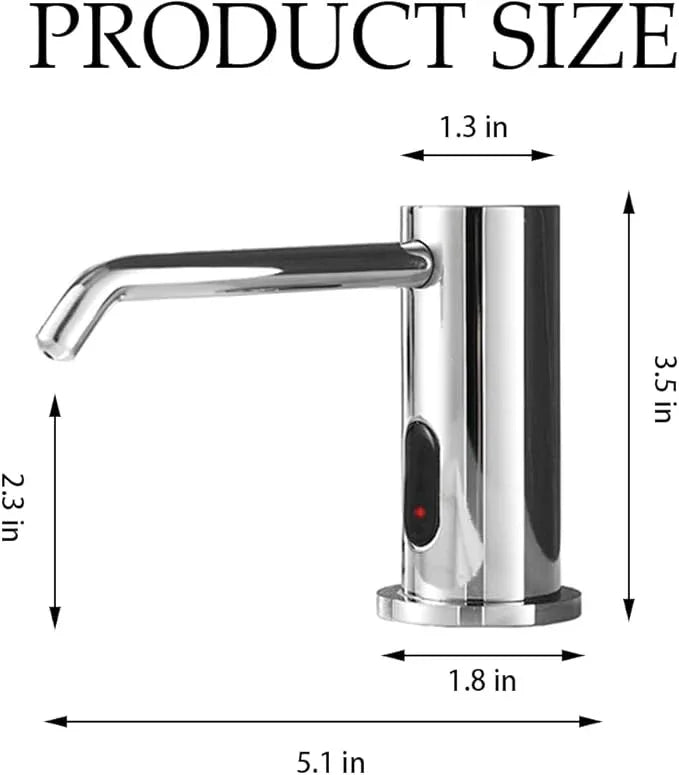 Automatic Touchless Soap Dispenser with 1000ml Capacity, Infrared Sensors, Built-in Sink Soap Dispenser for Bathroom, Kitchen, Commercial Use, Smart Home - ModernBath