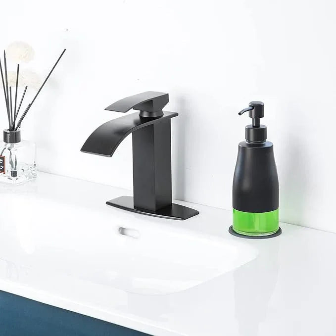 Gaussra Black Soap Dispenser with Coaster and Stickers, Dish Soap Dispenser for Kitchen, Hand Soap Dispenser for Bathroom, 304 Stainless Steel Glass Lotion Dispenser (2 Pack) - ModernBath