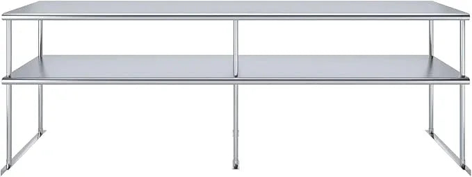 AmGood Double OverShelf Stainless Steel NSF - Many (96" Long x 18" Deep) - ModernBath
