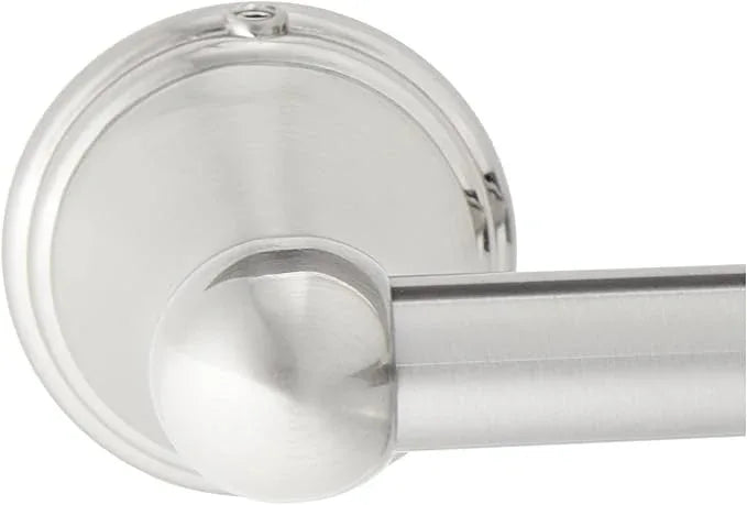 Amazon Basics Straight Modern Towel Bathroom Bar, 24 inch, Satin Nickel - ModernBath