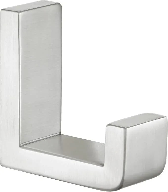 Angle Simple Towel Hook for Bathroom, SUS 304 Stainless Steel Shower Robe Coat Hook for Wall, Brushed Nickel - ModernBath