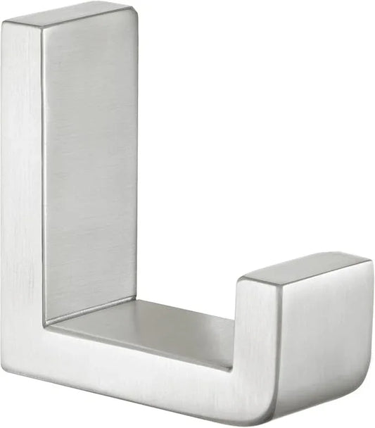 Angle Simple Towel Hook for Bathroom, SUS 304 Stainless Steel Shower Robe Coat Hook for Wall, Brushed Nickel - ModernBath