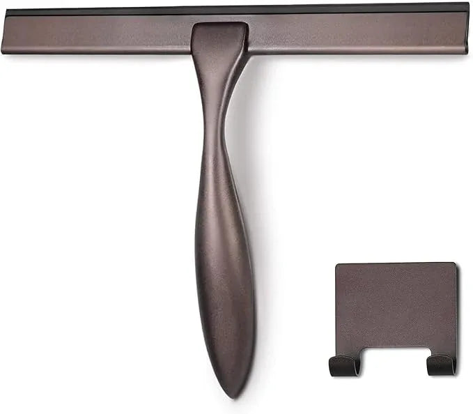 Hiware All-Purpose Shower Squeegee for Shower Doors, Bathroom, Window and Car Glass - Bronze, Stainless Steel, 14 Inches - ModernBath