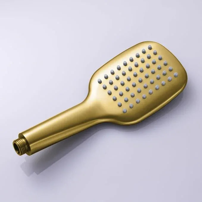 HONGTONGSOWER Brushed Gold Shower Head Sprayer with 59 Inch Hose And Bracket Wall Mount Handheld Showerheads SUS304 Stainless Steel Handheld Shower Wand Single Function Shower Set - ModernBath