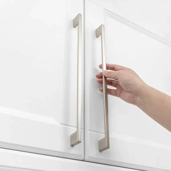 KOOFIZO 1 Pack 11-5/16 Inch Brushed Nickel Kitchen Cabinet Pulls Stain Nickel Cabinet Handles Silver Cabinet Hardware for Kitchen Cabinets Drawer P01 Dresser Cupboard Bedroom Bathroom - ModernBath