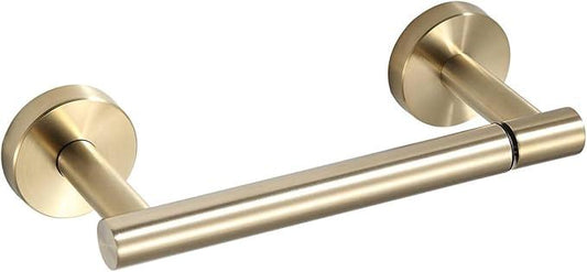 BGL Toilet Paper Holder Brushed Gold Wall Mount, Bathroom Toilet Paper Holder Brushed Nickel SUS 304 Stainless Steel, Double Post Pivoting Toilet Paper Roll Holder for Bathroom RV - ModernBath