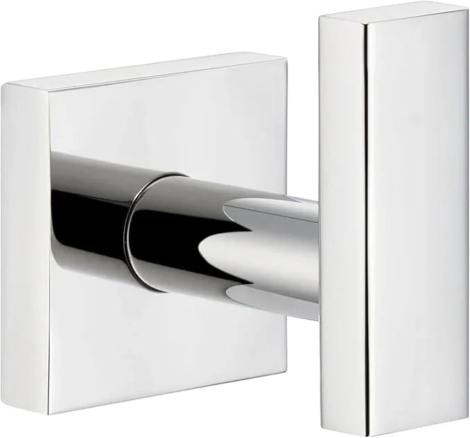 Suyar Polished Chrome Bathroom Towel Hook, SUS 304 Stainless Steel Robe Coat Towel Holder, Wall Mounted - ModernBath
