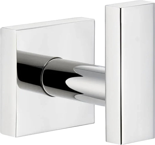 Suyar Polished Chrome Bathroom Towel Hook, SUS 304 Stainless Steel Robe Coat Towel Holder, Wall Mounted - ModernBath