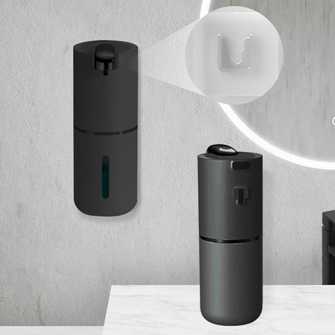 2 Pack Automatic Soap Dispenser, Touchless Foam Soap Dispenser Dispenser Electric Wall Mounted Motion Sensor Waterproof Dispenser Pump for Thin & Thick Liquid(Black) - ModernBath
