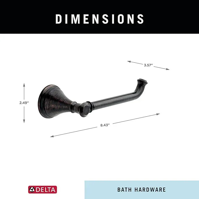DELTA FAUCET 79750-RB Tissue Holder, 3.63 x 8.38 x 3.63 Inches, Venetian Bronze - ModernBath