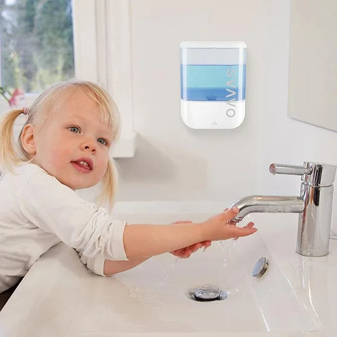 SVAVO 34oz / 1000ml Automatic Soap Dispenser Hand Sanitizer Dispenser Wall Mount, Touchless Electric Sensor Pump Battery Operated for Offices Home Kitchen Bathroom Hotel Restaurant Commercial - ModernBath