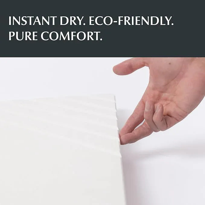 Water Stone Quick-Drying Bath Mat, Large Off-White (30.7”x23.6”), Eco-Friendly, Non-Slip, Super Absorbent Bathroom Rug, Fast Drying Floor Mat for Shower - ModernBath