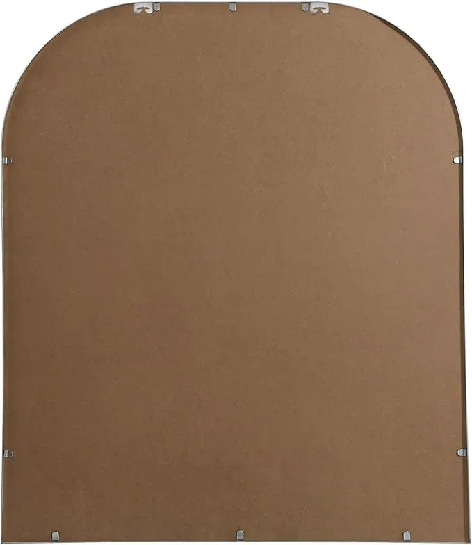 Illuminate, Metal Frame Arch Mirror 36X42 Inch in, Modern, Silver - ModernBath