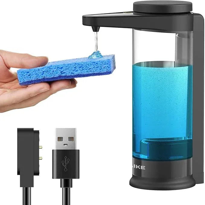 AIKE 17oz. Touch-Free Rechargeable Automatic Liquid Soap Dispenser for Kitchen Dish Soap - ModernBath