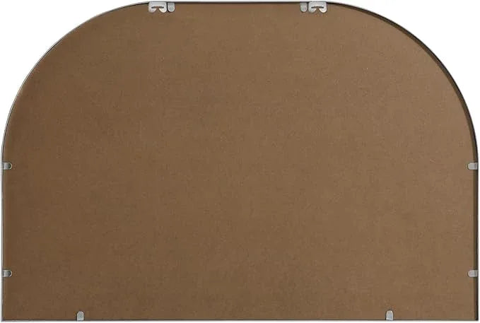 Illuminate, Metal Frame Arch Mirror 36X24 Inch in, Modern, Silver - ModernBath