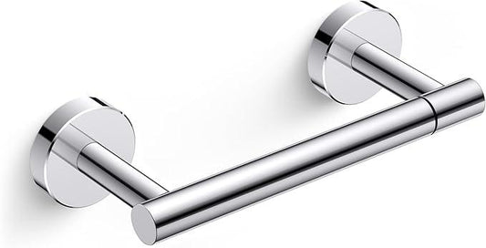 FORIOUS Toilet Paper Holder Wall Mount, Stainless Steel Rustproof Double Post Pivoting Tissue Roll Holder for Bathroom, Commercial Toilet Paper Dispenser, Chrome - ModernBath