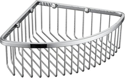 Bathroom Shower Caddy Corner Shelf Basket, Ultra Sturdy Rust-Proof Stainless Steel Shelf Organizer Shampoo Holder, Wall Mounted Storage Rack for Bathroom Kitchen, Polished Chrome - ModernBath