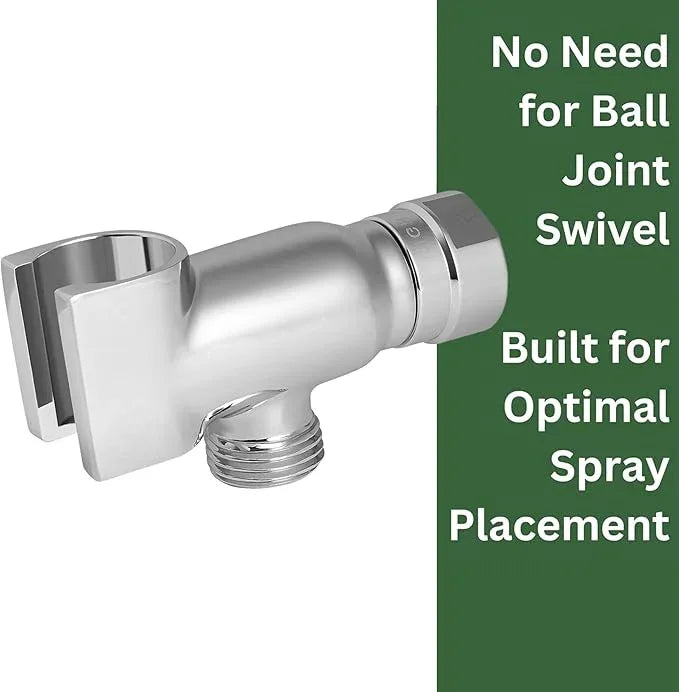High Sierra® - Solid Metal Standard Handheld Shower Holder. Brushed Gold Finish - ModernBath