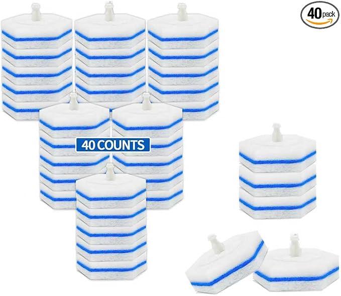 Aimery 40 Count Blue Disposable Toilet Bowl Wand Refills – Easy Clean & Fresh Toilet - ModernBath