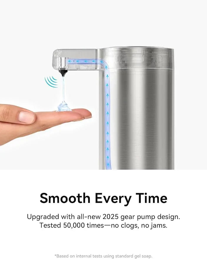 SUNLY Touchless Automatic Soap Dispenser – Clog-Free Pump, 0.2s Fast Sensor, USB-C Rechargeable, Smudge-Resistant Stainless Steel, for Kitchen & Bathroom Soap Dispenser - ModernBath