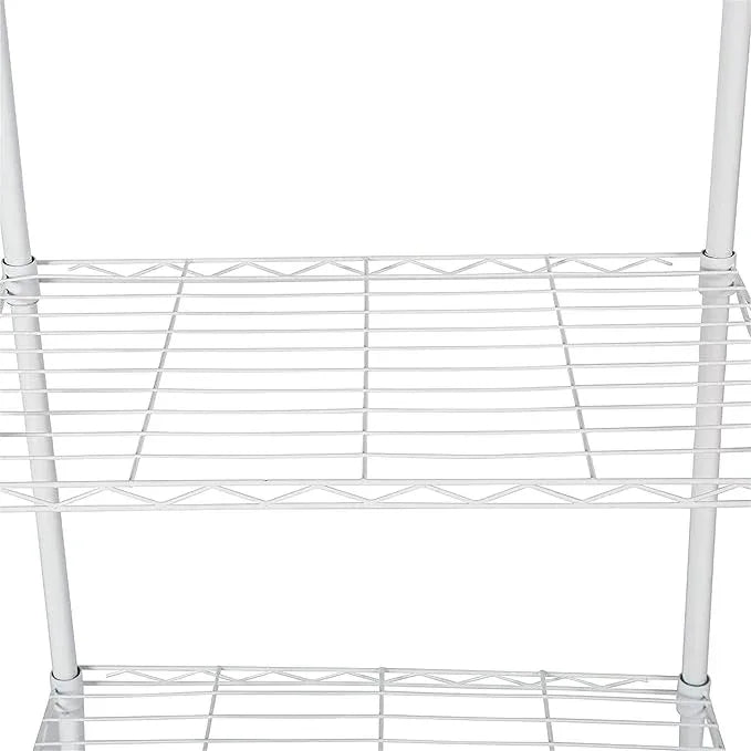 HOMEFORT 6-Tier Wire Shelving, 6 Shelves Unit Metal Storage Rack, Durable Organizer, Perfect for Pantry Closet Kitchen Laundry Organization (White) - ModernBath