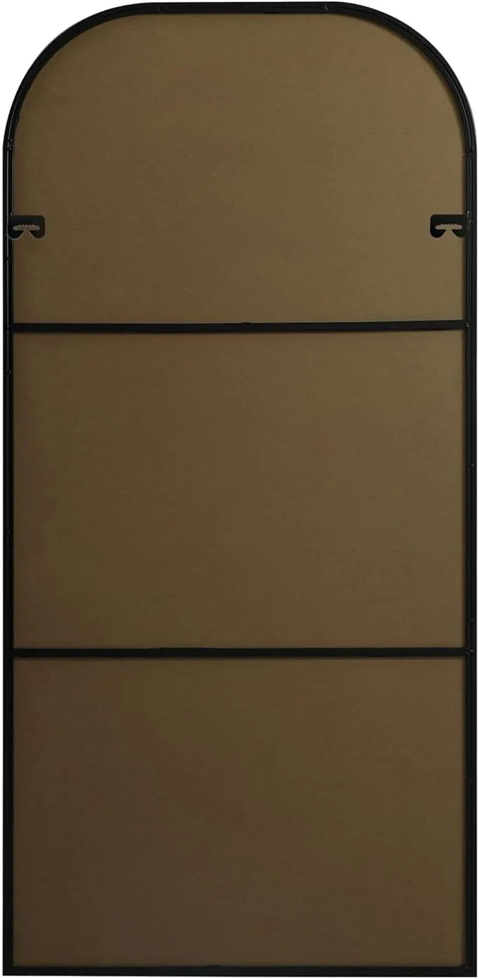 Illuminate, Metal Frame Arch Full Length Mirror 32X66 Inch in, Modern, Black - ModernBath