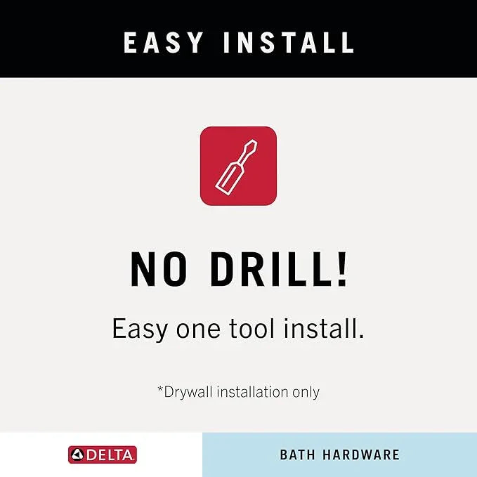 Delta Faucet Porter 18 inch Towel Bar, SpotShield Brushed Nickel , Bathroom Accessories, PTR18-BN - ModernBath