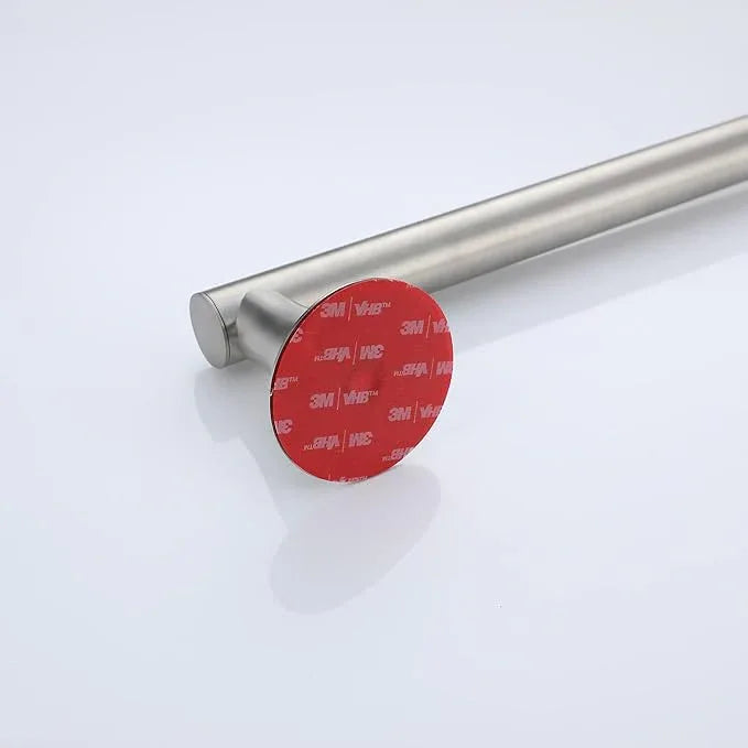 RRAJJ Shower slide bar that is installed by pasting or punching holes，Adjustable height 28 inch of all SUS304 stainless steel Shower Head Holder (all stainless steel- Brushed Nickel) - ModernBath