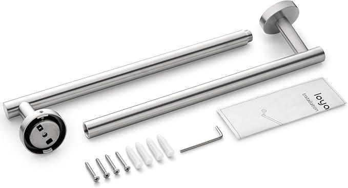 Bathroom Towel Bar, 27 Inch Towel Racks for Bathroom Wall Mounted, Heavy Duty Bathroom Towel Holder Organizer, Stainless Steel Home Towel Rod, Brushed Nickel - ModernBath
