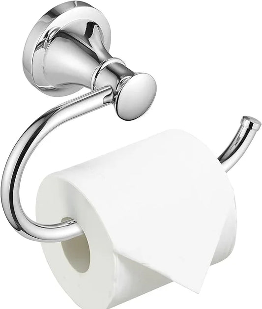 BESy Polished Chrome Toilet Tissue Paper Holder Polished Chrome Bathroom Accessories Toilet roll Paper Hanger, Wall Mounted, Rustproof - ModernBath