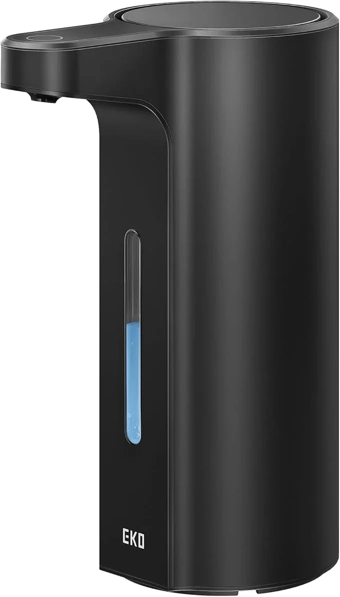 EKO Aroma Pro 13.5 fl oz Touchless Automatic Liquid Soap Dispenser, Rechargeable Hand & Dish Soap Dispenser for Bathroom and Kitchen, Waterproof, Adjustable Volume Control (Matte Black) - ModernBath