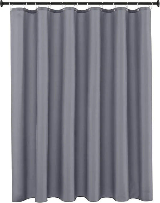 Biscaynebay Hotel Quality Fabric Shower Curtain Liner 72 Inch by 72 Inch, Dark Grey Water Resistant Bathroom Curtains Liners, Rust Resistant Grommets Top Weighted Bottom Hem Machine Washable - ModernBath