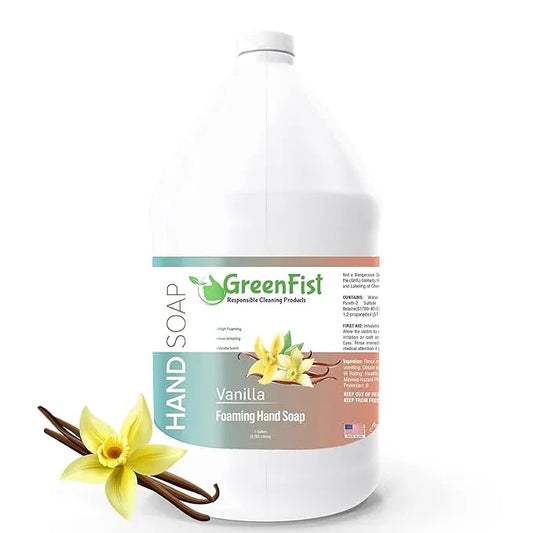 GreenFist Foaming Hand Soap Refills Vanilla Scent Jug Foam Refill Made in USA, 128 ounce (1 Gallon) - ModernBath