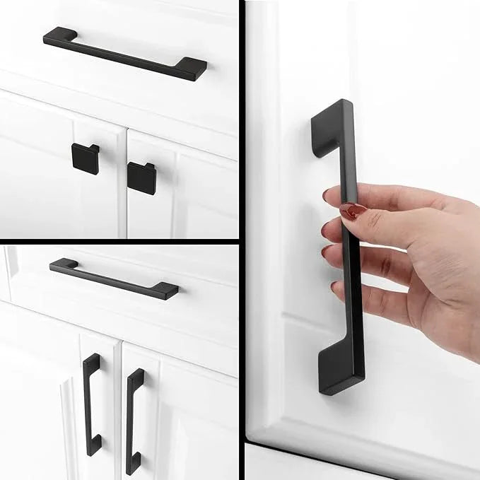 KOOFIZO 20 Pack 5 Inch Matte Black Kitchen Cabinet Pulls Black Cabinet Handles Black Cabinet Hardware for Kitchen Cabinets Drawer P01 Dresser Cupboard Bedroom Bathroom - ModernBath