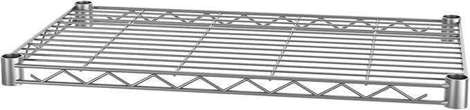 SINGAYE 6 Shelf Wire Shelving Unit Adjustable Metal Shelves Standing Bathroom Organizers and Storage Wire Closet Metal Pantry Kitchen 12" DX22 W 69.5" H Gray - ModernBath