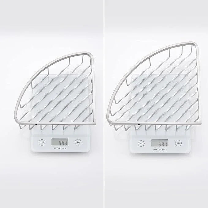 [2 Pack] Corner Shower Caddy Organizer, SUS304 Stainless Steel Heavy Duty Rust-Proof Shelf Shampoo Holder, Wall Mounted Storage Rack for Bathroom Kitchen, Brushed Nickel - ModernBath