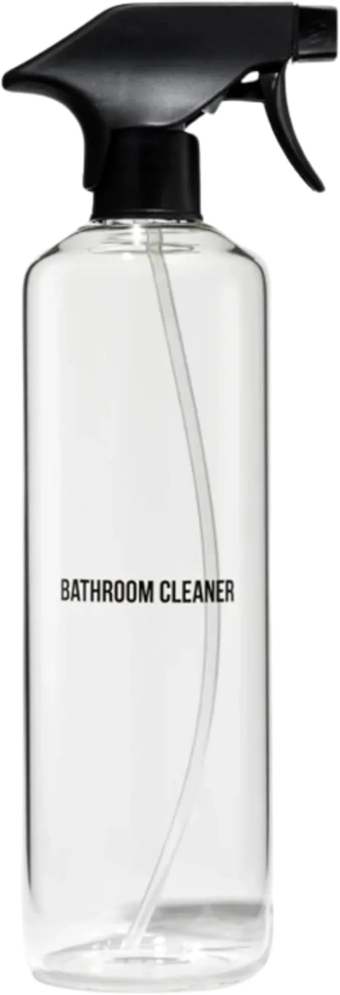 Public Goods Empty Glass Spray Bottle for Bathroom Cleaner | Refillable Spray Bottle for Cleaning | Made with Clear Borosilicate Glass for Toilets, Tile, Showers, Sinks | BPA Free | 24 Oz - ModernBath