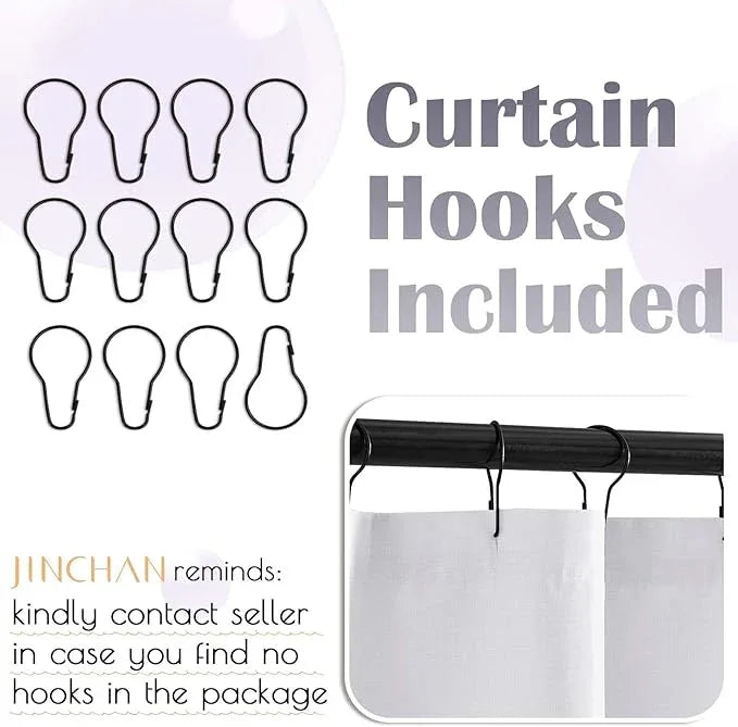 jinchan Ombre Lavender Lilac Striped Shower Curtain Waterproof Fabric Shower Curtains for Bathroom Gradual Color Minimalist Design Modern Neutral with 12 Hooks 70x72 Inches - ModernBath
