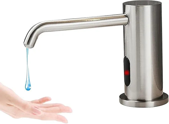 Automatic Soap Dispenser Touchless for Kitchen and Bathroom, Sink Built in Commercial Electric Soap Dispenser,Upgraded Infrared Sensors Brass Material, with Bottle and Pump 33.81oz/1000ml - ModernBath