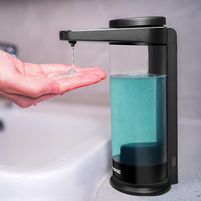 AIKE 17oz. Touch-Free Rechargeable Automatic Liquid Soap Dispenser for Kitchen Dish Soap - ModernBath