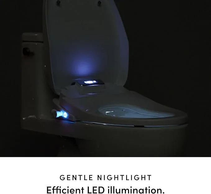 TUSHY Aura Luxury Electric Bidet Seat | Heated Toilet Seat with Temperature Control, Instant Adjustable Warm Water & Dryer for a Soothing Clean (Remote Control & Auto Open w/Soft Close Lid), Elongated - ModernBath