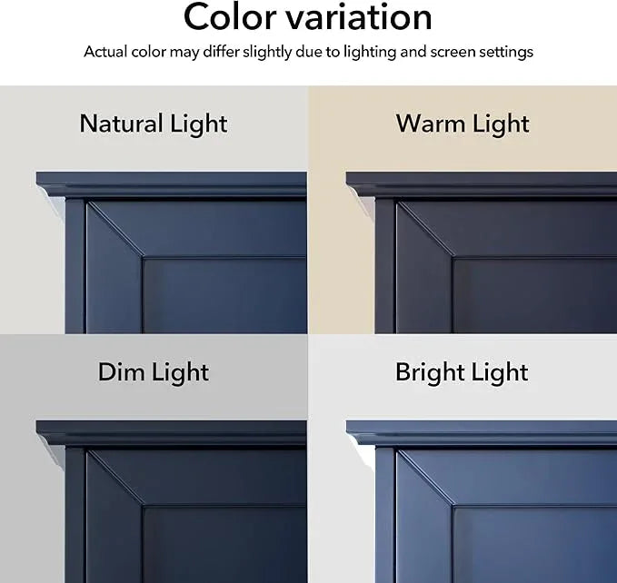 Bathroom Wall Cabinet Navy Blue Over Toilet Storage Cabinets 24x30 in Above Toilet Wood Medicine Cabinets Wall Mounted Bathroom Cabinet with 2 Door & Adjustable Shelf - ModernBath