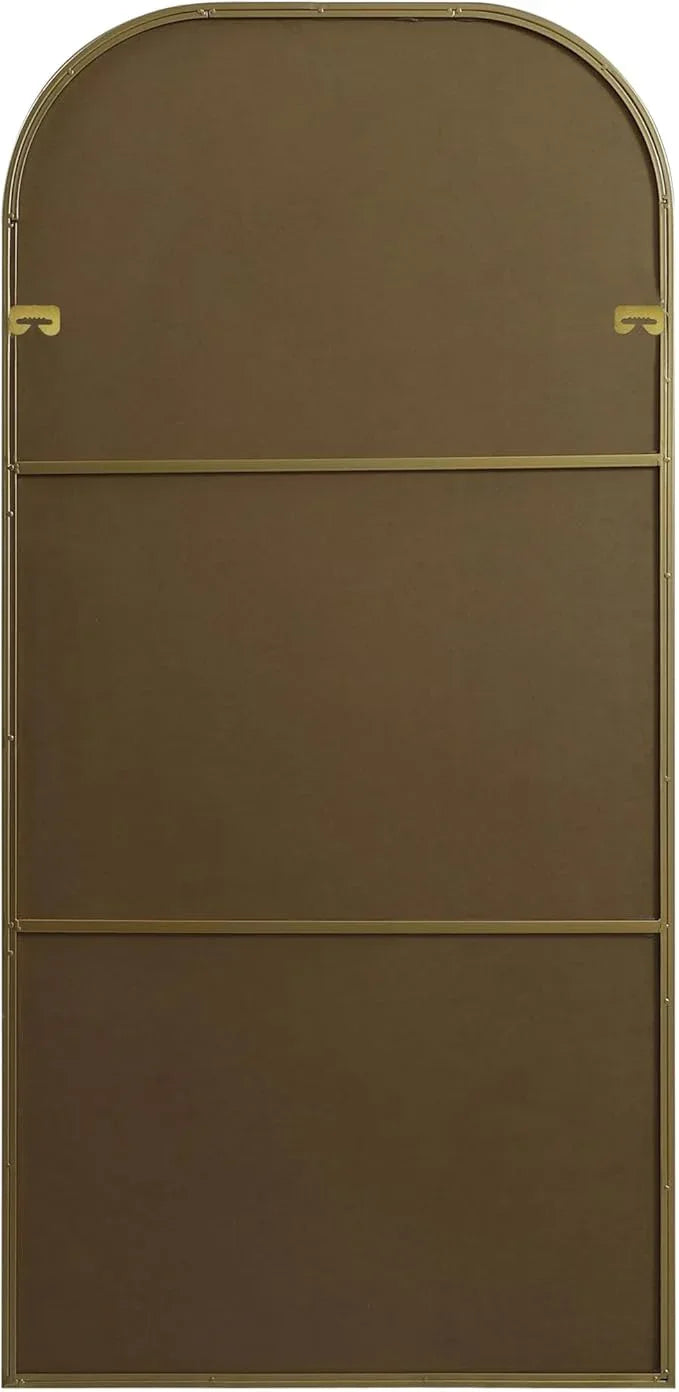 Illuminate, Metal Frame Arch Full Length Mirror 32X66 Inch in, Modern, Brass - ModernBath