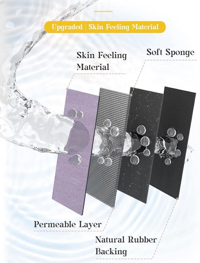 MontVoo -Bath Mat Rug-Rubber Backing Non Slip Quick Dry Absorbent Thin Bathroom Rugs Fit Under Door-Faux Suede Surface Bathroom Floor Mats-Shower Rug for in Front of Bathtub Shower Lavender 17"x59" - ModernBath