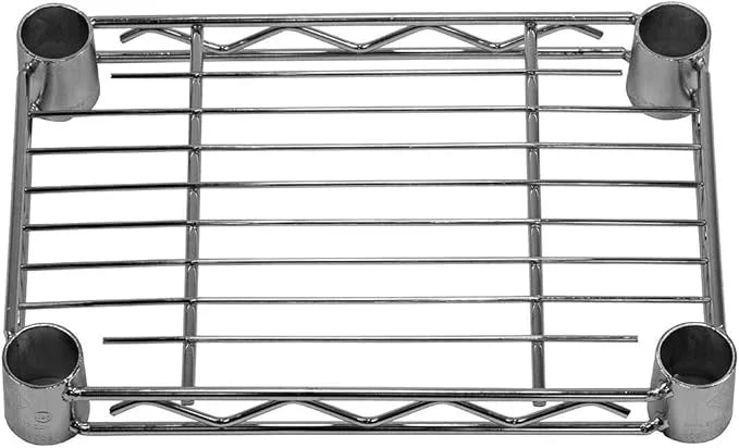 Shelving Inc. 8" d x 12" w Chrome Wire Shelving with 3 Tier Shelves, Weight Capacity 800lbs Per Shelf - ModernBath