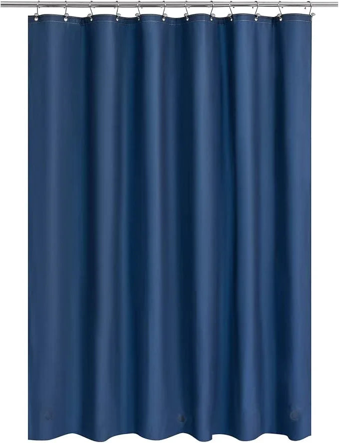 Barossa Design Navy Shower Curtain Liner - Premium PEVA Shower Liner for Bathroom, BPA & PVC Free, No Chemical Smell, Lightweight Standard Size Bath Curtain with 3 Magnets, Metal Grommets - Navy Blue - ModernBath