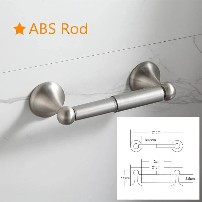 BGL Bathroom Hardware Set Brushed Nickel Adjustable Expandable Bath Towel Bars Bathroom Accessory Set Towel Racks 8-Pieces Wall Mount - ModernBath
